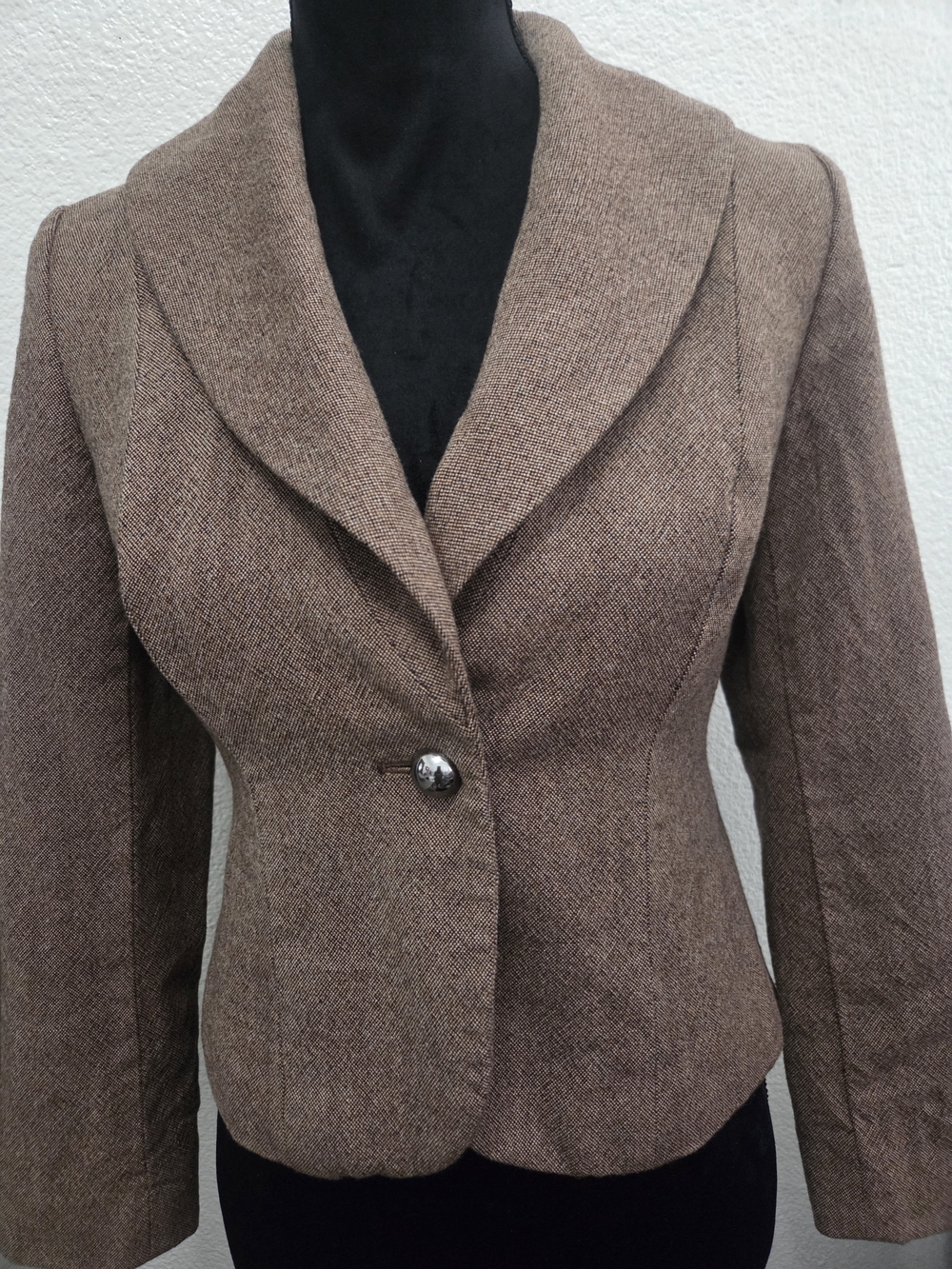 LOFT Brown Single-Button Tailored Blazer